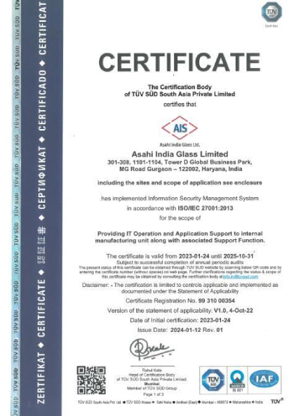 ISO 27K Certification